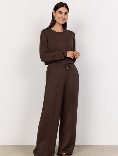 SoyaConcept Banu 265 Broek Wijde Pijp Persvouw hot fudge