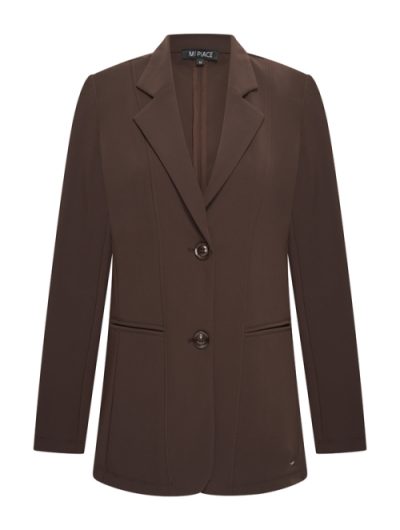 Mi Piace Bonded Travelstof Blazer 202634 espresso