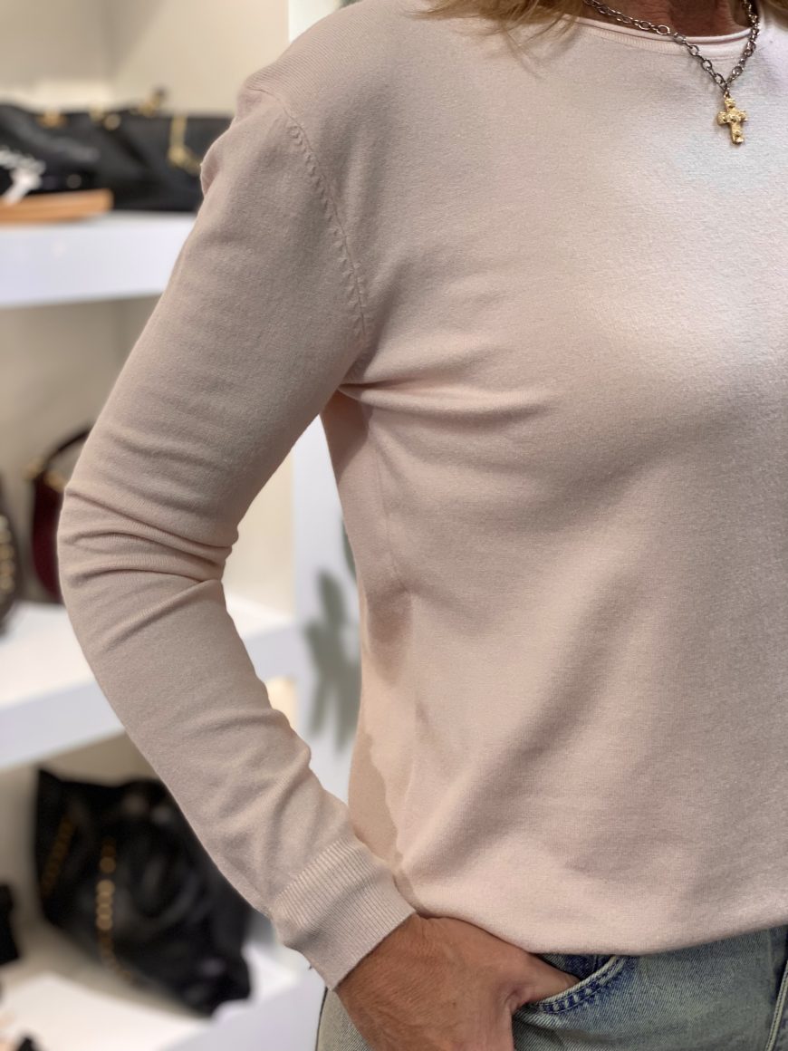 Fashion Longsleeve Top 88828-277 lichtroze - Afbeelding 3