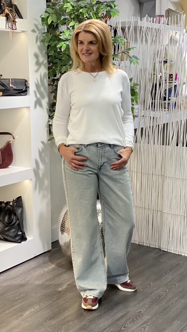 Fashion Longsleeve Top JY88828-25 off white - Afbeelding 2