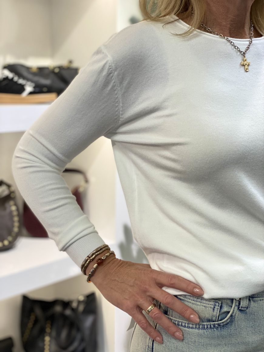 Fashion Longsleeve Top JY88828-25 off white - Afbeelding 3