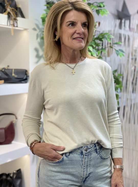 Fashion Longsleeve Top 88828-303 zand