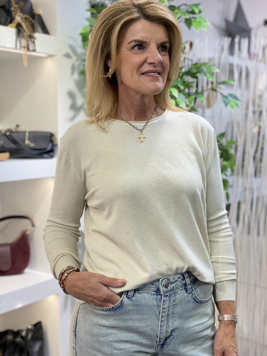 Fashion Longsleeve Top 88828-303 zand