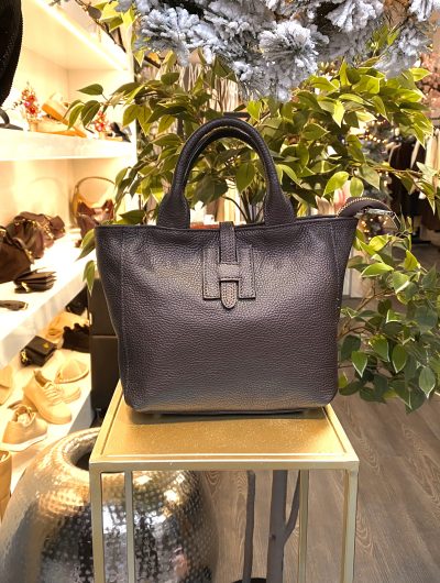 Guiliano Handtas Leer H-Sluiting Bruin T392 552383