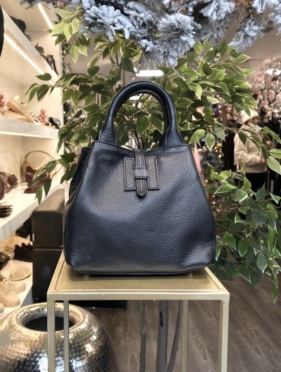 Guiliano Handtas Leer H-Sluiting Zwart T392 552383