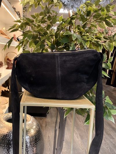 Giuliano Crossbodytas Suede Zwart T389 552425