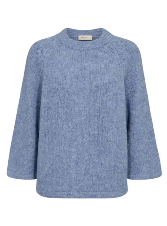 Freequent Grslulu Pullover vista blue melange
