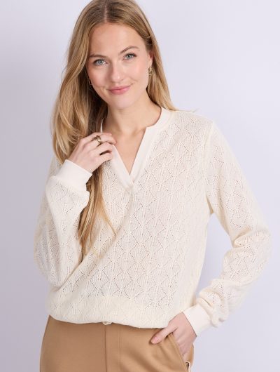 C&S Timber Top wool white