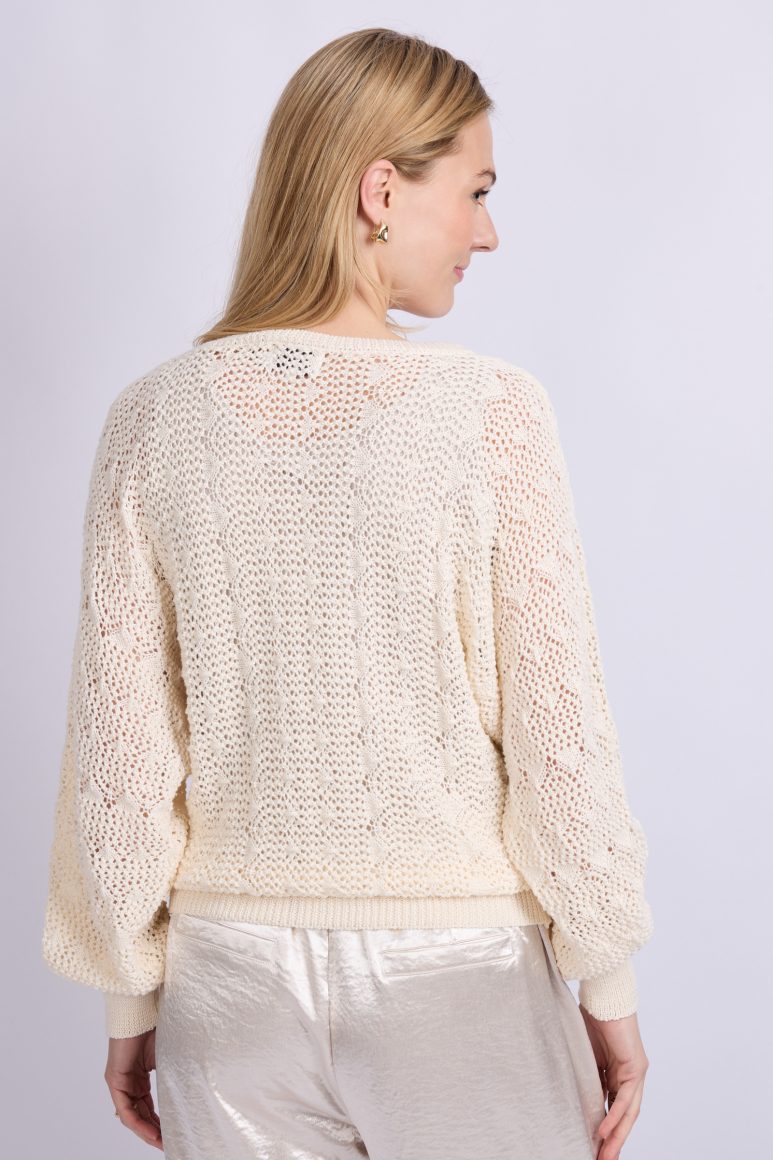 C&S Khloe Knit Pullover wool white - Afbeelding 2