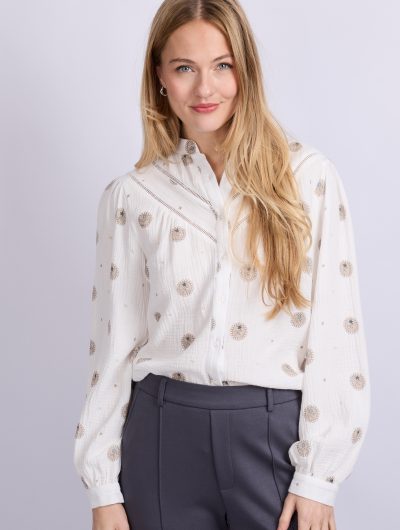 C&S Lois Blouse offwhite mix