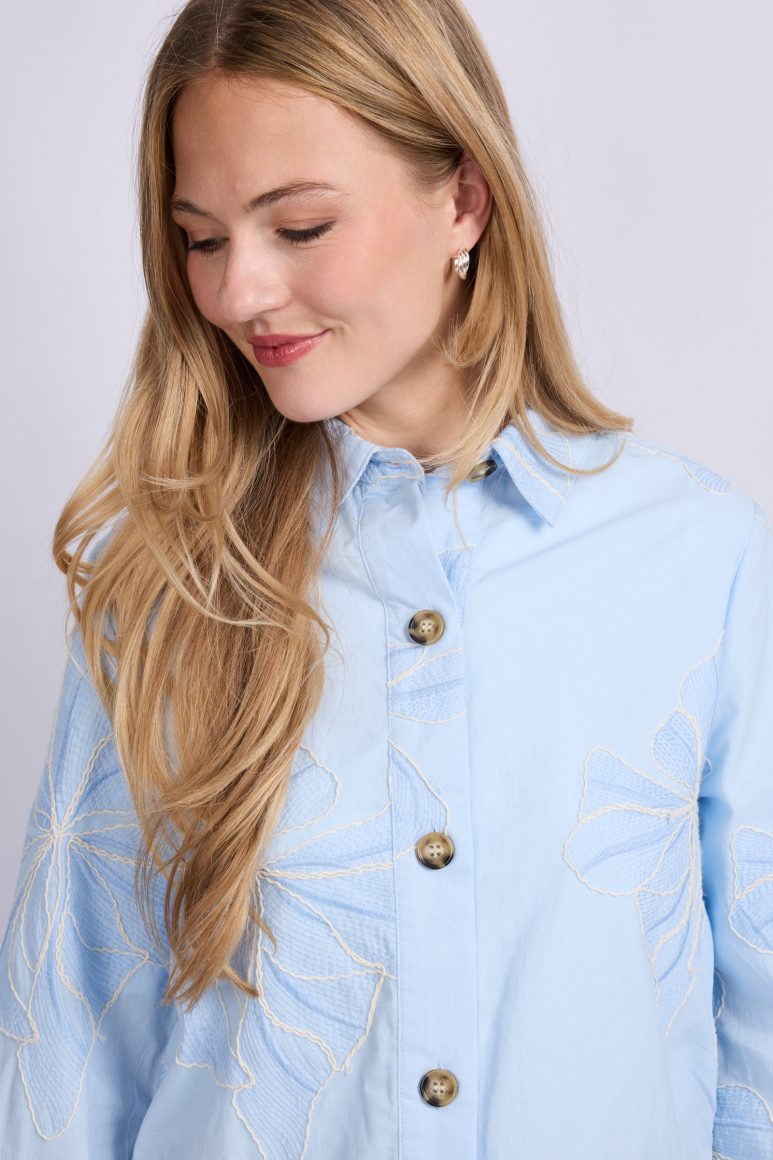 C&S Lunae Blouse blue mist/light denim blue - Afbeelding 2