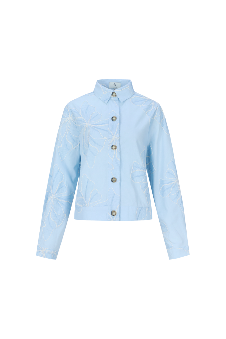 C&S Lunae Blouse blue mist/light denim blue - Afbeelding 4