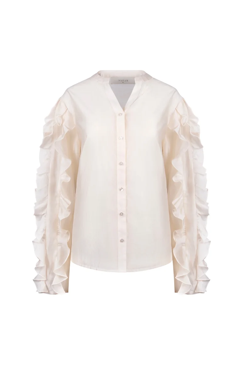 Nukus Margriet Blouse off white - Afbeelding 8