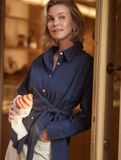 Nukus Aneta Top LS navy