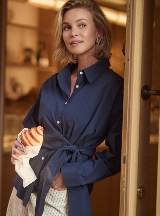 Nukus Aneta Top LS navy