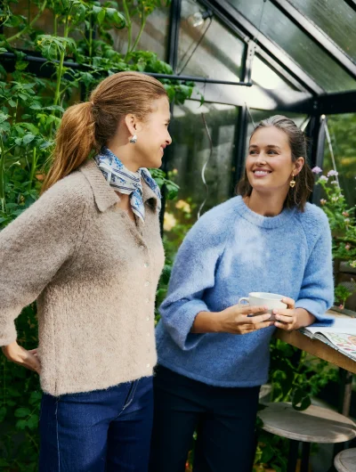 Freequent Grslulu Pullover vista blue melange