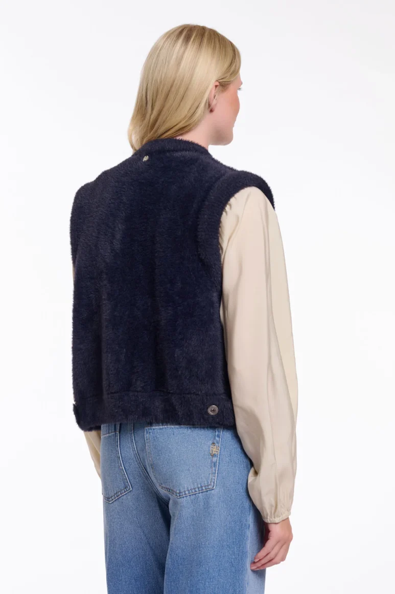 Rino & Pelle Elona Gilet donkerblauw - Afbeelding 4