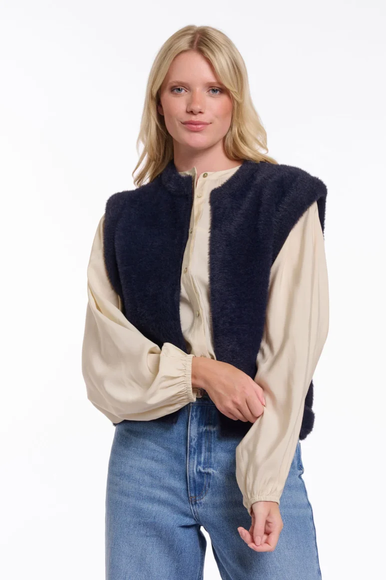 Rino & Pelle Elona Gilet donkerblauw