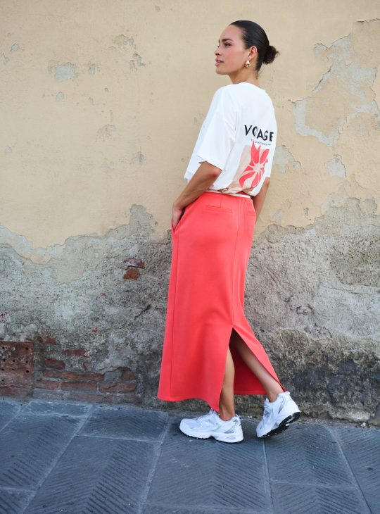 Esqualo Rok Long Fancy WB Wide Modal SP26.05004 chili red