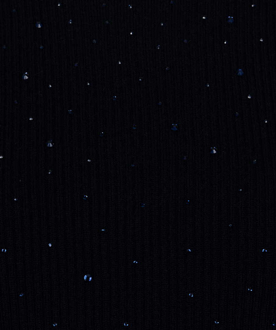 Esqualo Top Rib Short Sleeve Sequins SP26.02034 navy - Afbeelding 8