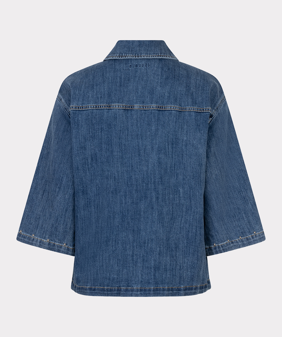 Esqualo Blouse Jeans Short Sleeve Studs SP26.12016 jeans blue - Afbeelding 10