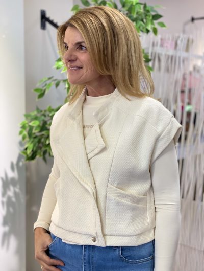 Azzurro Gilet 9894 offwhite