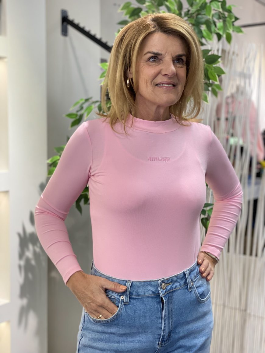 Azzurro Amour Col Top 9290 roze