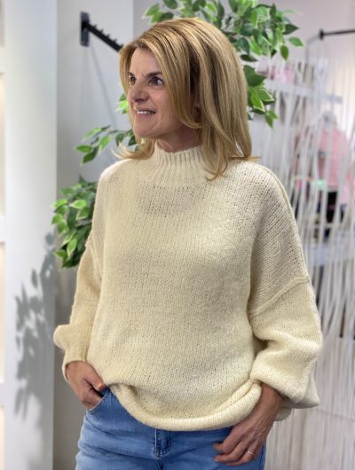 Azzurro Gebreide Trui 89396 beige