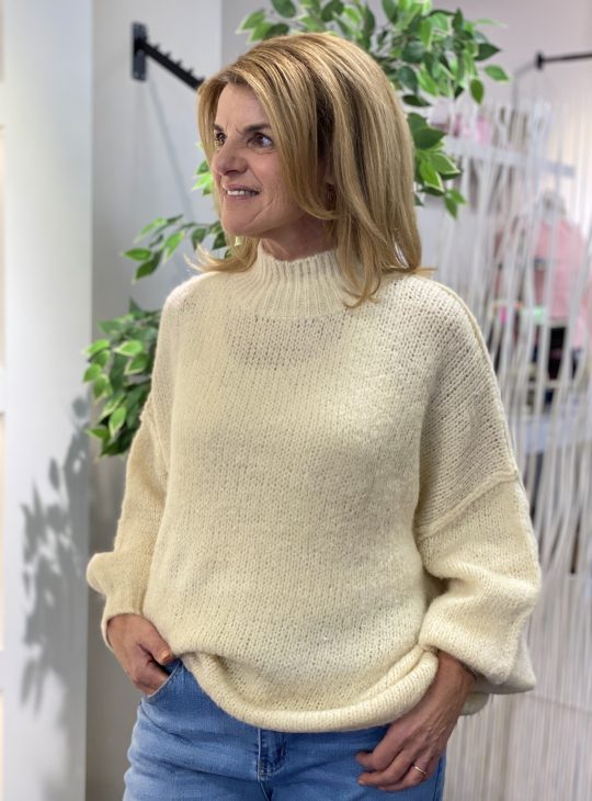 Azzurro Gebreide Trui 89396 beige