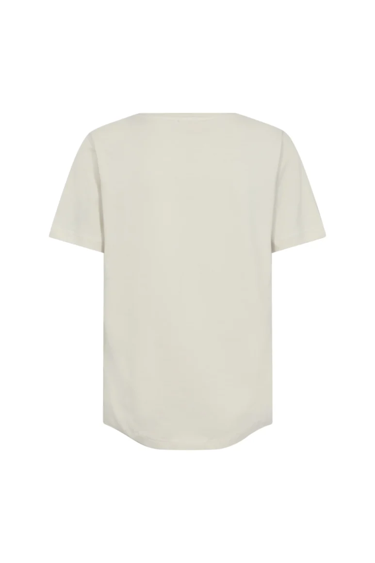 Freequent Fenjal Tee Shirt moonbeam w. bright green - Afbeelding 2