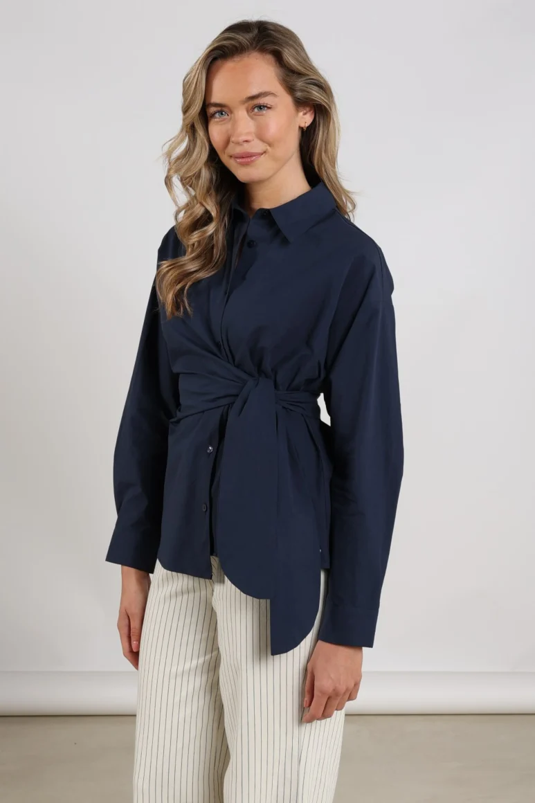 Nukus Aneta Top LS navy - Afbeelding 4