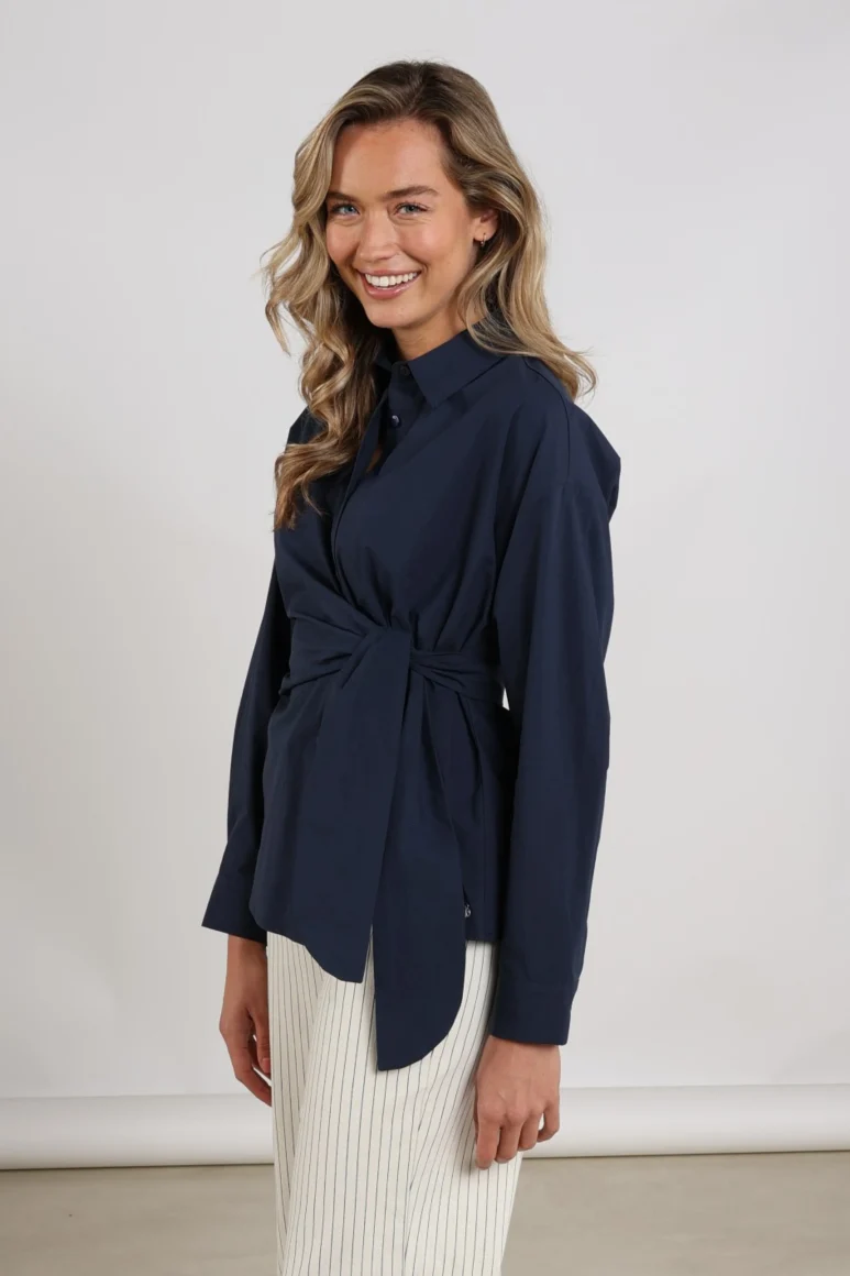 Nukus Aneta Top LS navy - Afbeelding 3