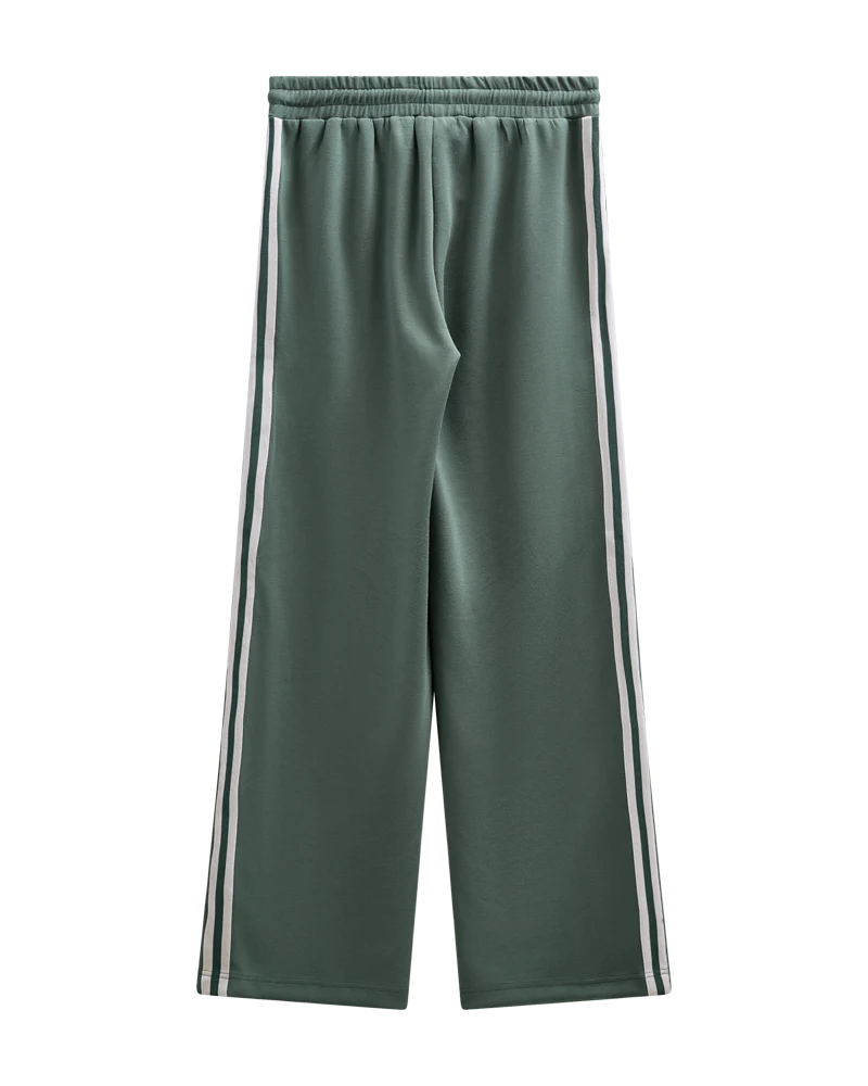 Freequent Lucinda Wijde Broek dark forest w. star off white - Afbeelding 2