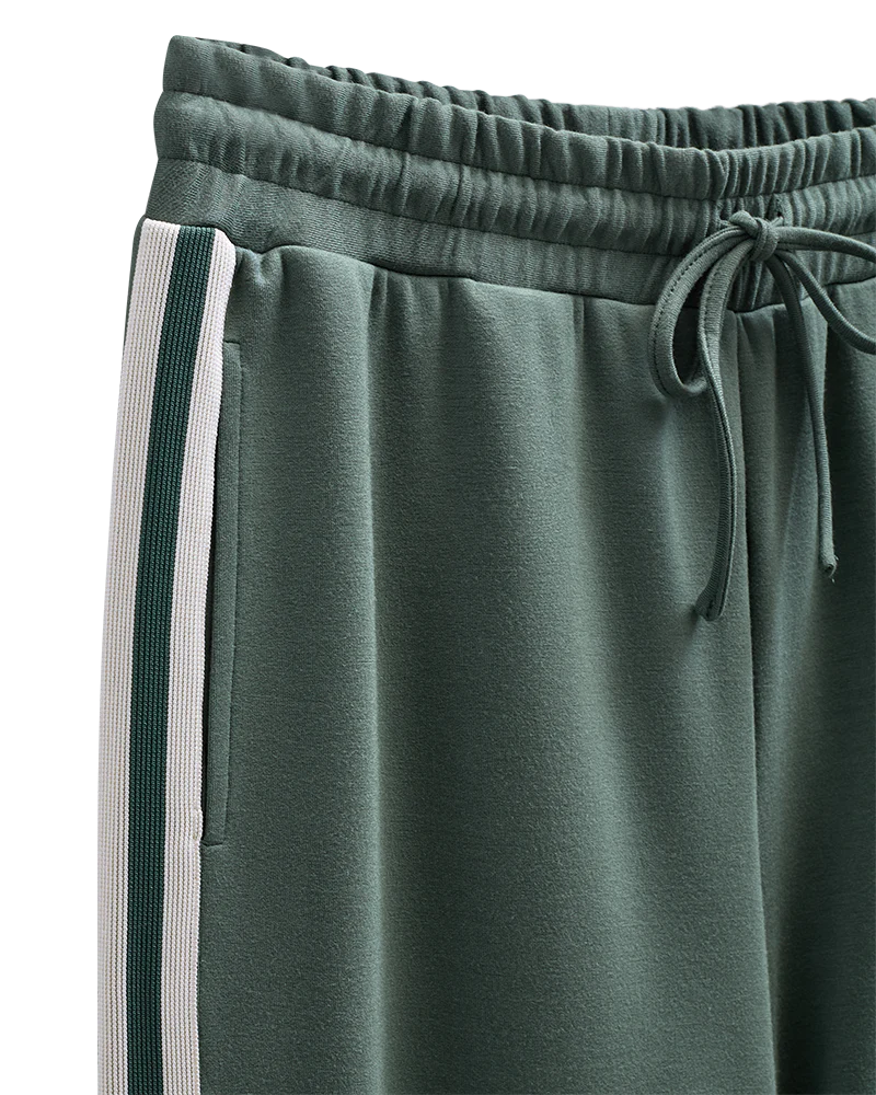 Freequent Lucinda Wijde Broek dark forest w. star off white - Afbeelding 3