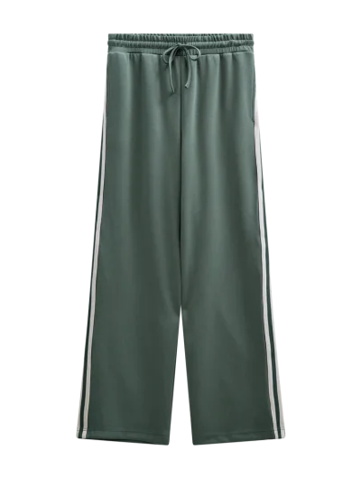 Freequent Lucinda Wijde Broek dark forest w. star off white