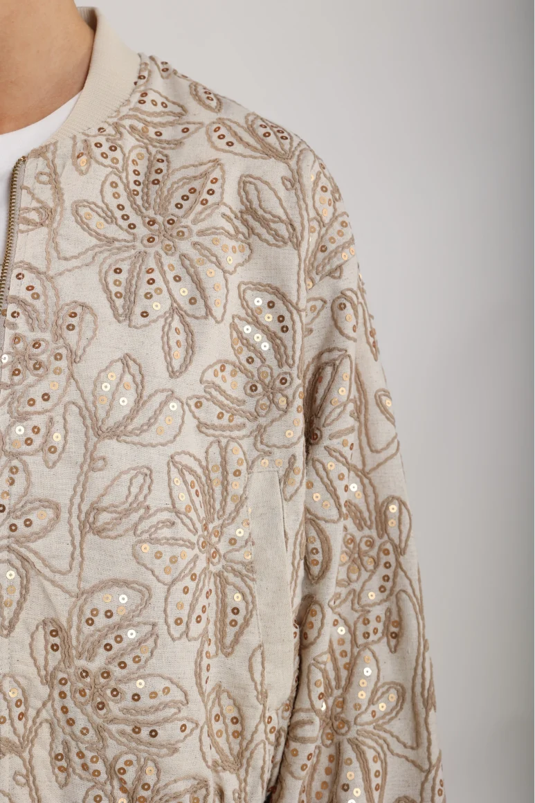 Nukus Ginny Bomber Paillet sand - Afbeelding 5