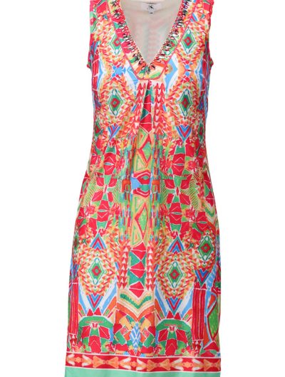 K-Design Jurk met Design C310 P094 rood