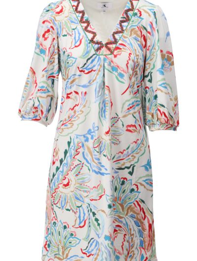 K-Design Jurk met Design C322 P091 multicolor