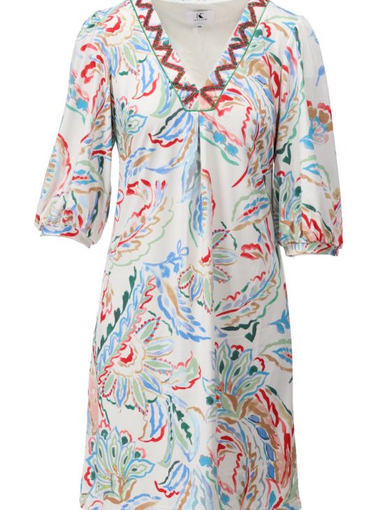 K-Design Jurk met Design C322 P091 multicolor