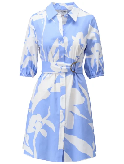 K-Design Jurk met Design C716L P066 lichtblauw