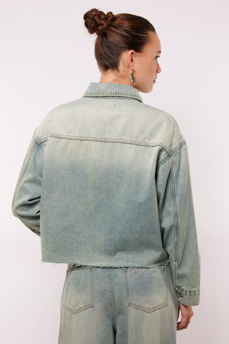 Fluresk Vaya Blouse denim green - Afbeelding 4