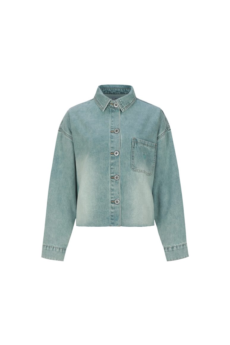 Fluresk Vaya Blouse denim green - Afbeelding 6